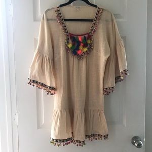 Mexican inspired Beach cover up dress